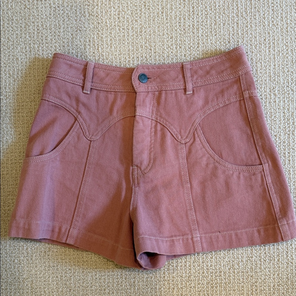 Women's Mauve Jean Shorts